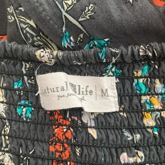 Addie Midi Skirt - Charcoal Bouquet - Picture 4 of 4